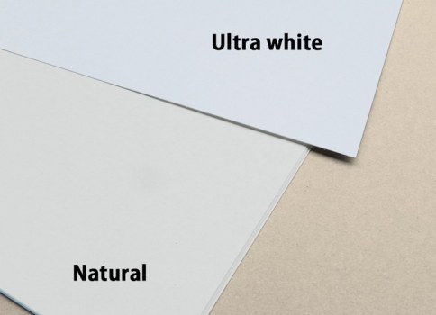 Arte - Natural White and Ultra White shades compared